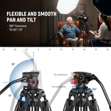 NEEWER LL38 79" Professional Video Tripod, view 4