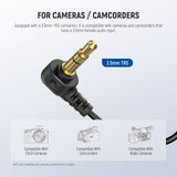 NEEWER LM5 2 Pack 6.6ft/2m 3.5mm TRS Mini Clip On Wired Lavalier Microphone, view 3