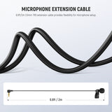 NEEWER LM5 2 Pack 6.6ft/2m 3.5mm TRS Mini Clip On Wired Lavalier Microphone, view 5