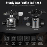 NEEWER GM36 36mm Metal Panorama Low Profile Camera Tripod Ball Head, view 3