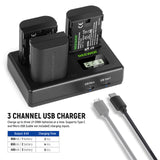 NEEWER Replacement Battery and Charger Set for Canon LP-E6NH, view 2