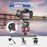 NEEWER LP64 Tripod Head Leveling Base Camera Leveler, view 4