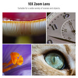 NEEWER LS-28 PRO 10X Macro Lens with 17mm Thread Phone Lens Clip & Diffuser For Smartphone, view 5