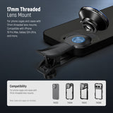 NEEWER LS-29 PRO 8mm Fisheye Lens with 17mm Thread Phone Lens Clip, view 5