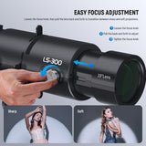 NEEWER LS-300 19° Spotlight Snoot with Bowens Mount, view 5