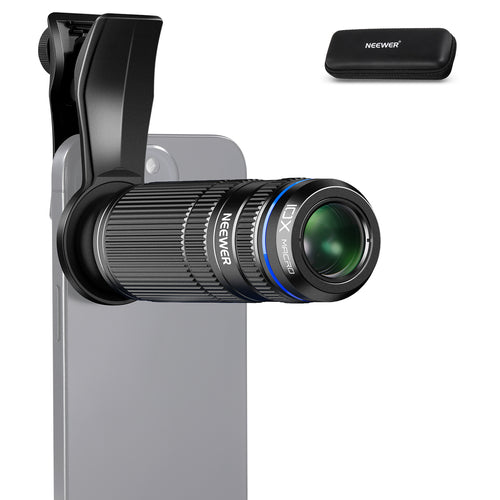 NEEWER LS-36 Ultra 7X Telephoto Lens with 10X Magnification & Phone Lens Clip