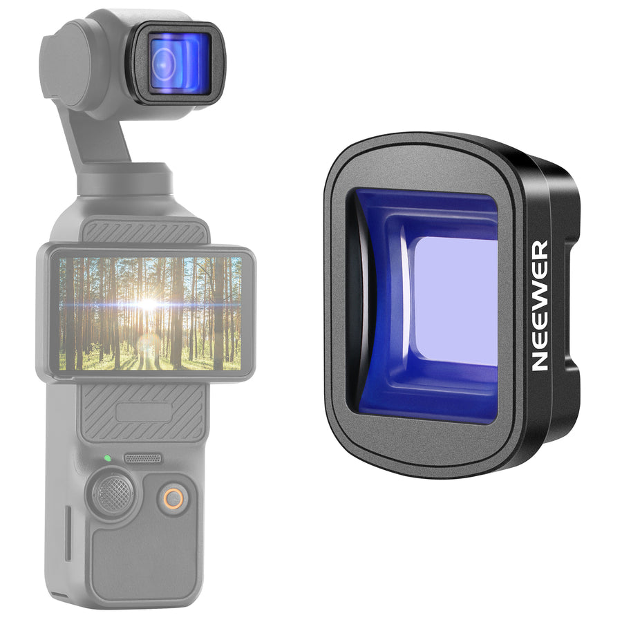 NEEWER LS-44 Pro 1.2X Blue Anamorphic Lens For DJI Osmo Pocket 3 / Pocket 4 & Xtra Muse