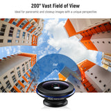 NEEWER LS-57 200° Fish Eye VR Lens with 17mm Thread Phone Lens Clip, view 2