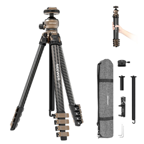 NEEWER LT39 62.4" Carbon Fiber Travel Tripod