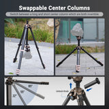 NEEWER LT39 62.4" Carbon Fiber Travel Tripod, view 4