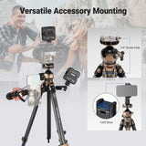 NEEWER LT39 62.4" Carbon Fiber Travel Tripod, view 5