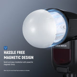NEEWER M12 Magnetic Dome Diffuser for Z3R Z2PRO Z2 Z1 Speedlite, view 3