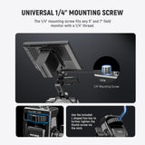 NEEWER MA019 Camera Monitor Mount with Cold Shoe 360° Swivel 180° Tilt, view 3