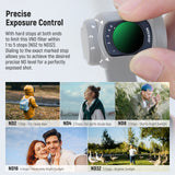 NEEWER FL-50 Variable ND2-32 Filter for DJI Osmo Pocket 3 / Pocket 4 & Xtra Muse, view 3