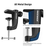 NEEWER Metal C ClampTable Mount, view 3
