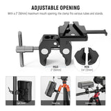 NEEWER PS006 Mini V Mount Battery Plate with Super Crab Clamp, view 4