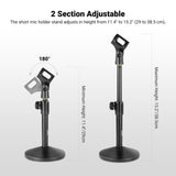 NEEWER MS015 Desk Microphone Stand, view 2