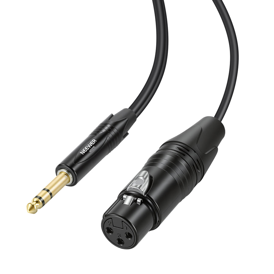 NEEWER MS025 6.35mm 1/4 Inch TRS to XLR Female Cable