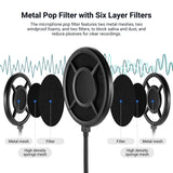 NEEWER MS044 Metal Pop Filter for Microphone, view 2