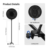NEEWER MS044 Metal Pop Filter for Microphone, view 5