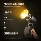 NEEWER MS60B Bi-Color LED Video Light Handheld Spotlight, view 2