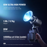 NEEWER MS60C RGB LED Video Light Handheld Spotlight, view 2