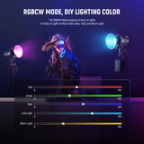 NEEWER MS60C RGB LED Video Light Handheld Spotlight, view 5