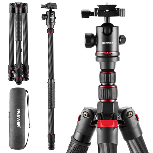 NEEWER N55CR 80.7โ Carbon Fiber Tripod Monopod