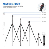 NEEWER N55CR 80.7” Carbon Fiber Tripod Monopod, view 3