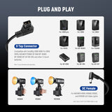 NEEWER NC010 D-Tap to DC Cable for MS60 MS60B MC60C MS150B LED Video Light, view 2