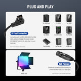 NEEWER NC011 D-Tap to 4 Pin XLR Cable for PL60C LED Video Light, view 2
