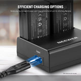 NEEWER NC2-Z1 Dual Slot Battery Charger Kit for Z2 Z1 Z760 Z880, view 4