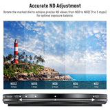NEEWER ND2-32 (1-5 Stops) Variable ND Filter with Lens Cap, view 3