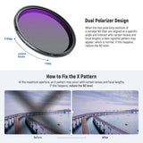 NEEWER ND2-32 (1-5 Stops) Variable ND Filter with Lens Cap, view 5