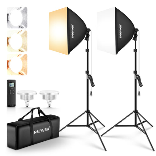 NEEWER 24"X24"/60x60cm Softbox Lighting Kit