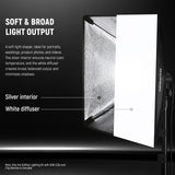 NEEWER 24"X24"/60x60cm Softbox Lighting Kit, view 4