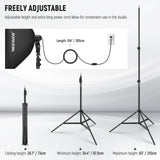 NEEWER 24"X24"/60x60cm Softbox Lighting Kit, view 6
