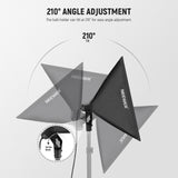 NEEWER NK300 24"X24"/60x60 350W Equivalent Softbox Lighting Kit, view 3