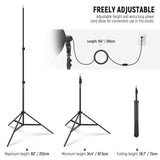 NEEWER NK300 24"X24"/60x60 350W Equivalent Softbox Lighting Kit, view 6