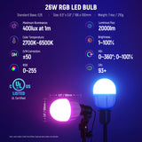 NEEWER NK800 24"x24"/60x60cm RGB Softbox Lighting Kit with App Control, view 2