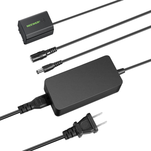 NEEWER NP-FZ100 Sony DC Coupler Dummy Battery Charger Set