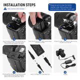 NEEWER NP-FZ100 Sony DC Coupler Dummy Battery Charger Set, view 3