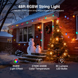 NEEWER NR01 RGBW Outdoor String Light, view 2