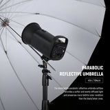 NEEWER Parabolic Reflective Umbrella with Diffuser, view 2