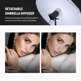 NEEWER Parabolic Reflective Umbrella with Diffuser, view 4