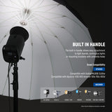 NEEWER Parabolic Reflective Umbrella with Diffuser, view 5