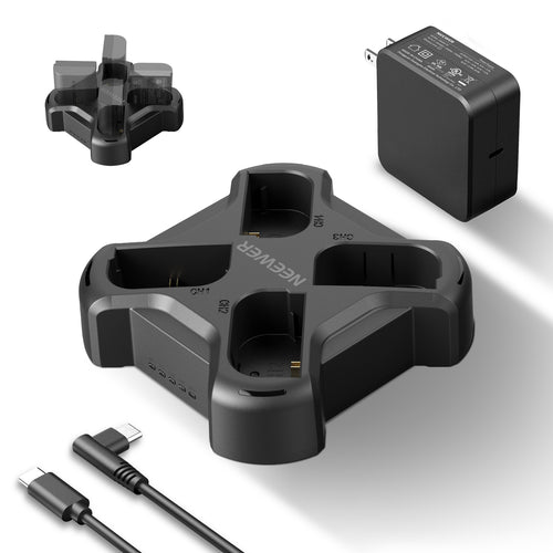 NEEWER NW-P4 45W PD 4 Channel USB Camera Battery Charger