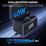 NEEWER NW-ZP4 2 in 1 Four Channel USB Charger for NP-FZ100 & LP-E6, view 2