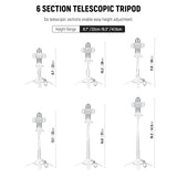 NEEWER P15 Foldable Selfie Stick Tripod with Bluetooth Remote Shutter, view 2