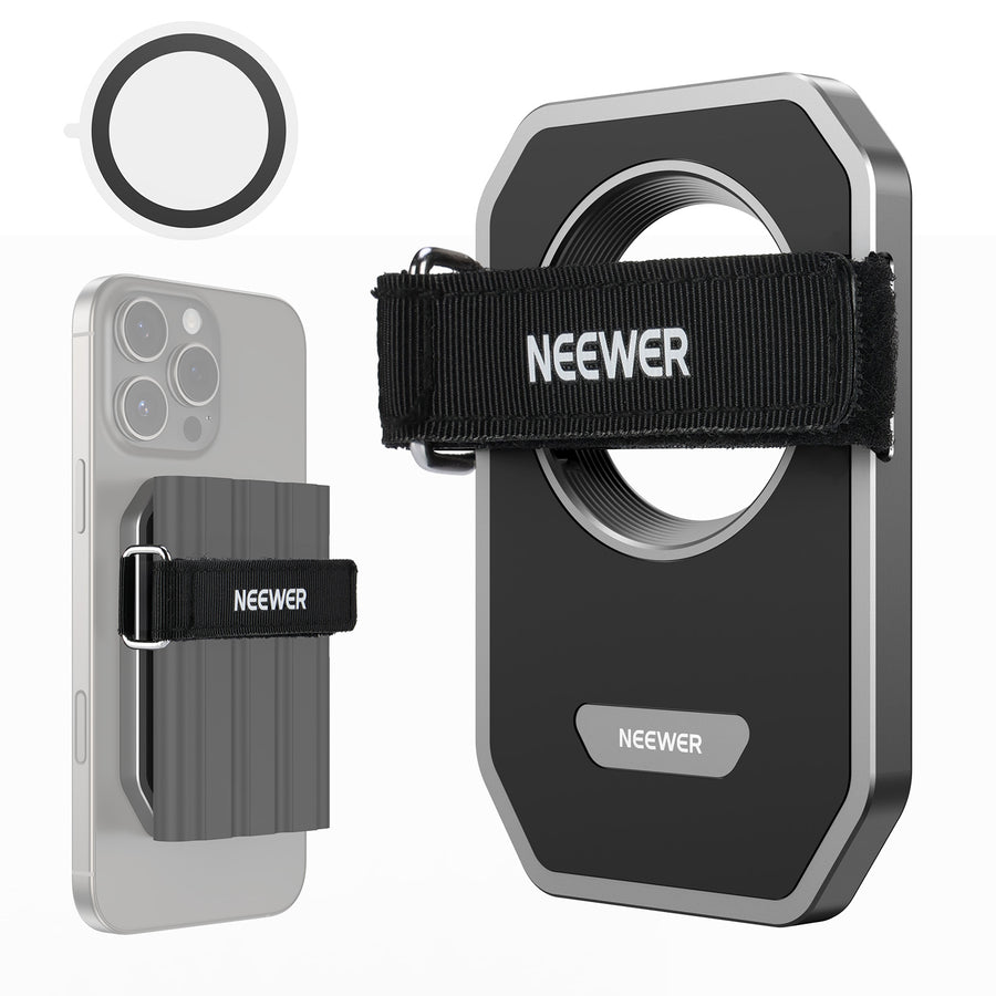 NEEWER PA040 Magnetic SSD Mount with Upgraded Touch Fastener For iPhone 15/16 Pro/Pro Max